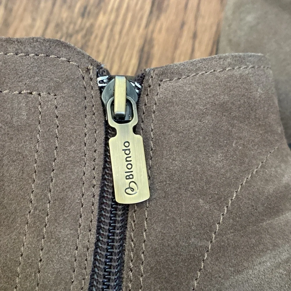 Blondo waterproof booties with block heel